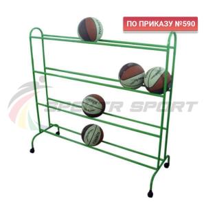 Купить Тележка для мячей мобильная 4 уровня ХИ-МТ14 в Саратове 