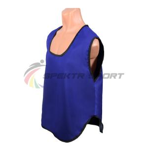 Купить Манишка футбольная односторонняя Spektr Sport синяя, р.36-40 в Саратове 