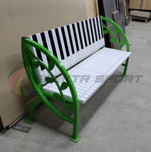 Купить Скамья уличная Клавиши с веточкой 2000*900*630 мм, каркас металл в Саратове 