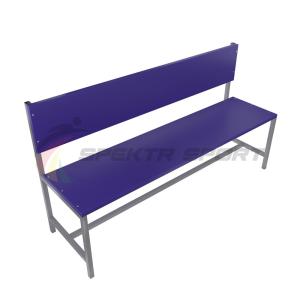 Купить Скамейка для раздевалок со спинкой (цельная) 2000 мм ЛДСП в Саратове 