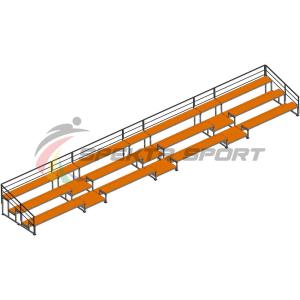 Купить Трибуна для зрителей 3 ряда на 66 мест с перилами в Саратове 