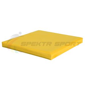 Купить Мат гимнастический 1х1х0,05 материал искожа, плотность 18 кг/м3 в Саратове 