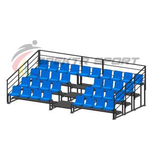 Купить Трибуна для зрителей 4 ряда на 34 места с перилами в Саратове 