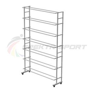 Купить Стеллаж для мячей мобильный односторонний шир. 1320 мм SP ХИ-М1_25 в Саратове 