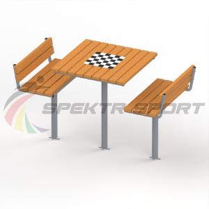 Купить Уличный набор два стула и стол шахматный в Саратове 