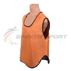 Купить Манишка футбольная односторонняя Spektr Sport оранжевая, р.36-40 в Саратове 