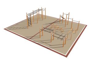 Купить Площадка уличная для воркаут Дворовая 5_76mm в Саратове 