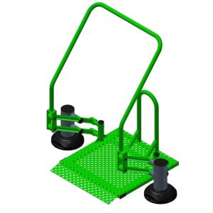 Купить Тренажер уличный для людей с ОВЗ Подтягивание на платформе ТС 1002 в Саратове 