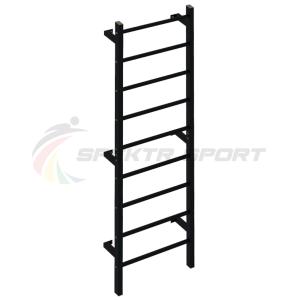 Купить Шведская стенка метал. с прорез. перекладинами Джет 1П цв. черный в Саратове 