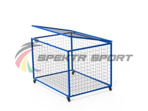 Купить Корзина для хранения мячей передвижная металлическая (сетка) в Саратове 