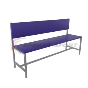 Купить Скамейка для раздевалок со спинкой (цельная) 1500 мм ЛДСП в Саратове 