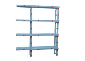 Купить Стеллаж с выступом для плавательного инвентаря, жесткий ПВХ, 1510х374х1810 мм в Саратове 