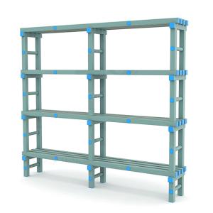 Купить Стеллаж для инвентаря в бассейн жесткий ПВХ 2000х345х1800 мм в Саратове 