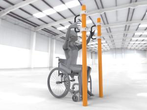 Купить Брусья параворкаут для подтягивания на коляске WRK-D07_76mm в Саратове 