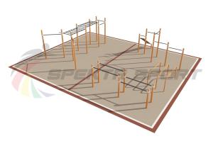 Купить Площадка уличная для воркаут Дворовая 2_76mm в Саратове 