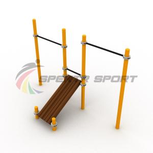 Купить Турники разновысотные Воркаут с лавочкой для пресса SP WRK-36_76mm в Саратове 